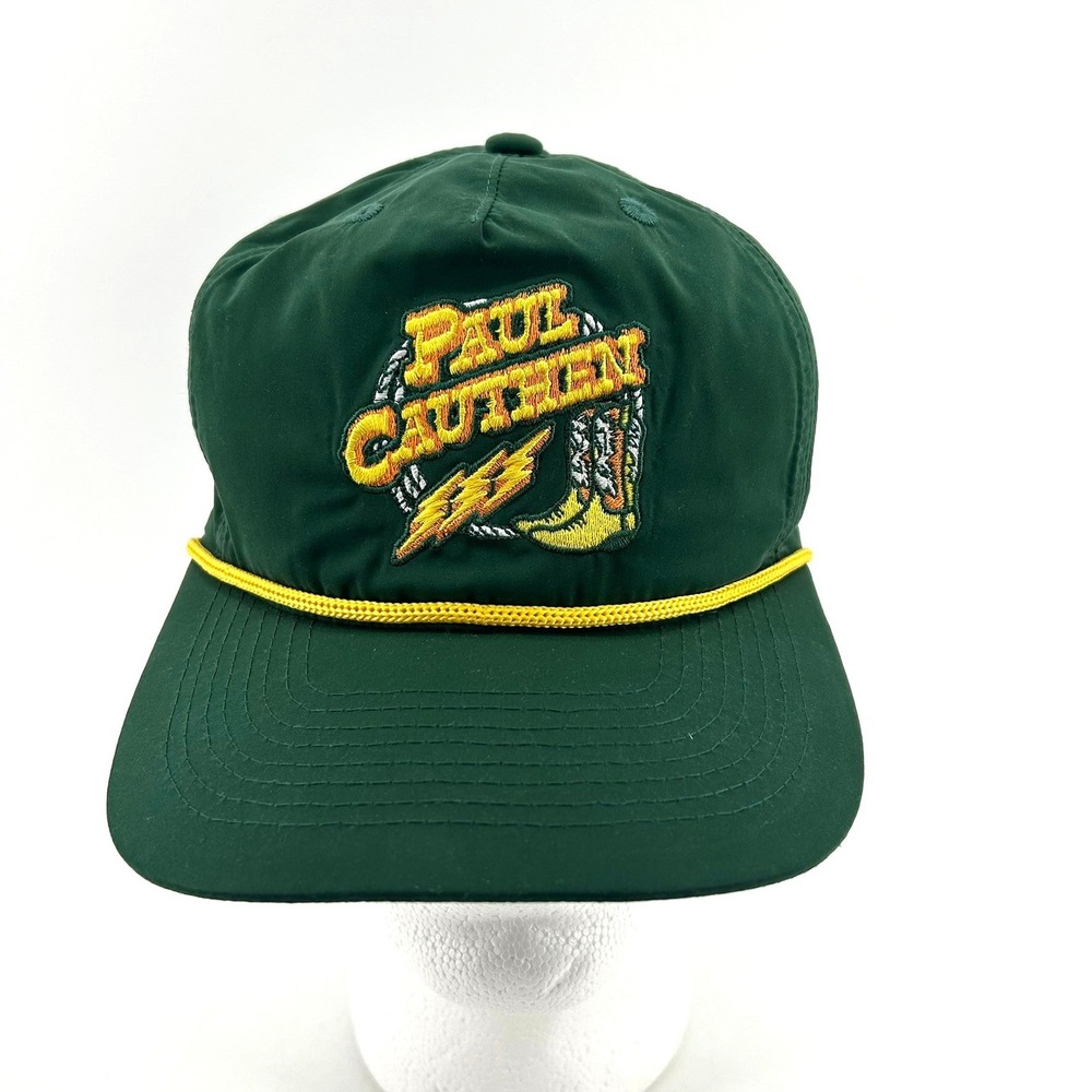Paul Cauthen Green Rope Hat Snapback Embroidered Country Music Concert Cap